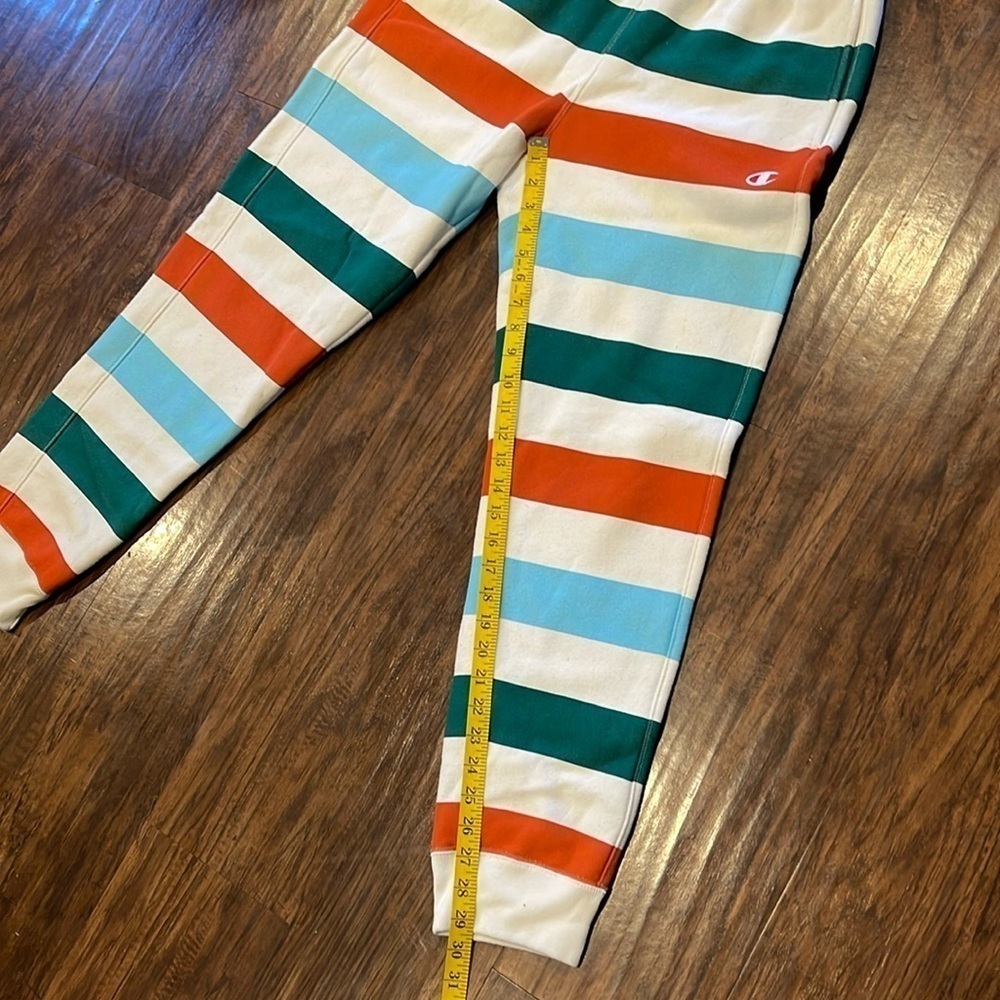 Champion x Urban Outfitters Reverse Weave Striped Joggers - size Large - Picture 8 of 13